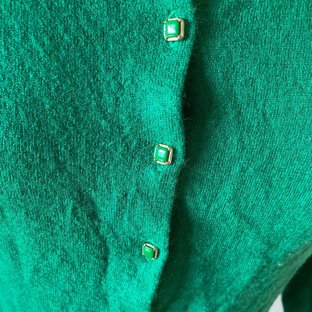 Banana Republic Emerald Merino Wool Cardigan Gem